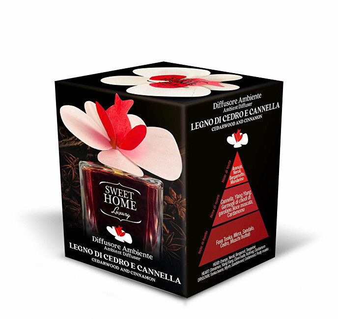Sweet Home Collection Aroma diffuser Cedarwood and Cinnamon 150 ml 150ml Kvapas namams su lazdelėmis