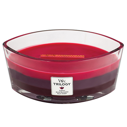 WoodWick Scented candle boat Trilogy Sun Ripened Berries 453 g Unisex