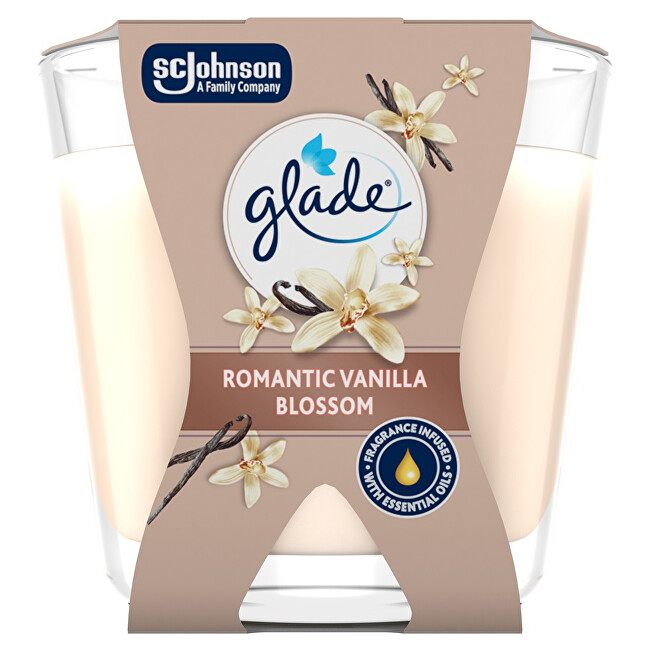 Glade Scented candle Romantic Vanilla Blossom 70 g kvepianti žvakė