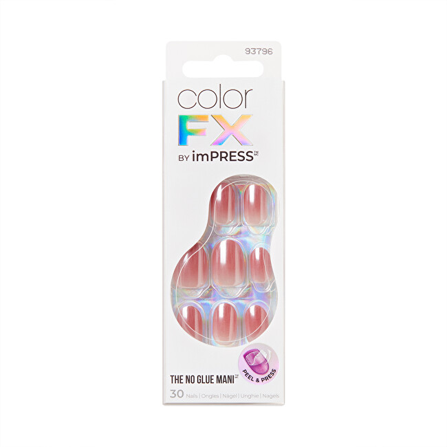 Kiss ImPRESS Color FX Adhesive Nails - Boundless 30 pcs priemonė nagams