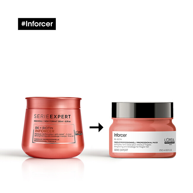 L&acute;Or&eacute;al Professionnel Expert Series Strengthening Mask against Hair Breakage (B6 + Biotin Inforcer) 250ml atstatomoji plaukų priežiūros priemonė