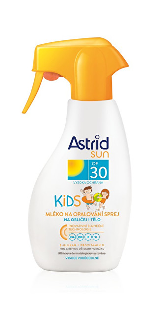 Astrid Children´s milk for sunbathing in spray of 30 Sun 200 ml 200ml Vaikams