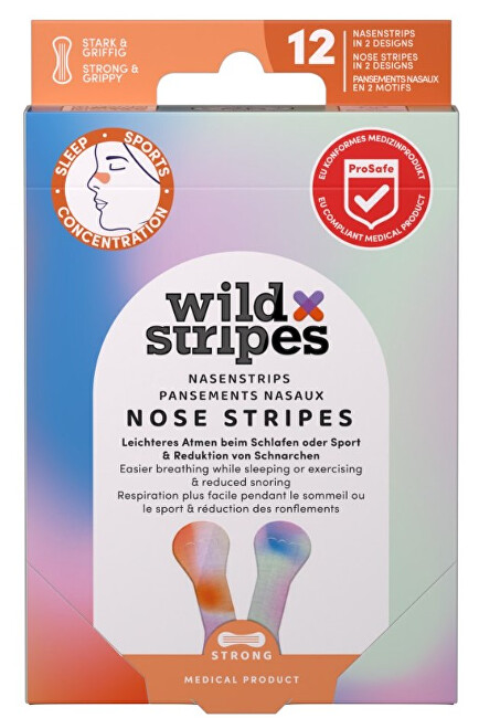 Wild Stripes Sunrise Nose Patches for better sleep quality (12 pcs) Unisex