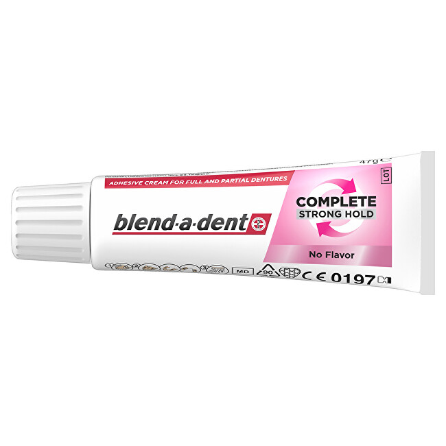 Blend-a-dent Extra Strong Neutral Super Adhesive Cream Fiksuojantis kremas Specialios paskirties burnos priežiūra Unisex