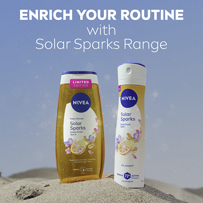 Nivea Solar Sparks Shower Gel 250 ml 250ml Moterims