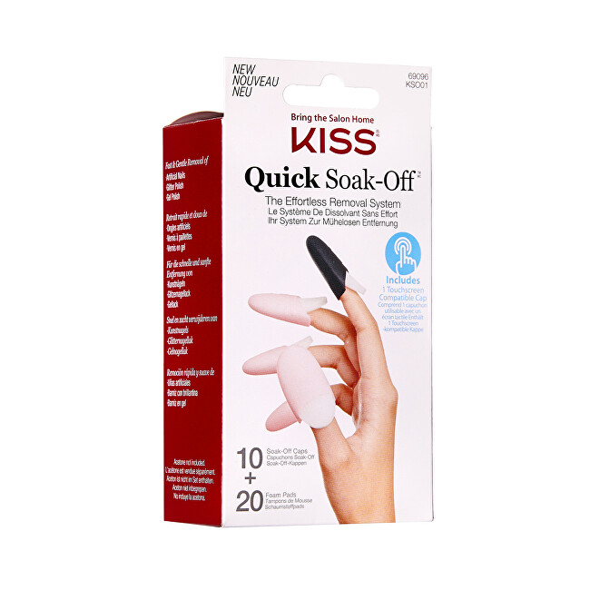 Kiss (Soak Off Remover Caps) 20 pcs priemonė nagams