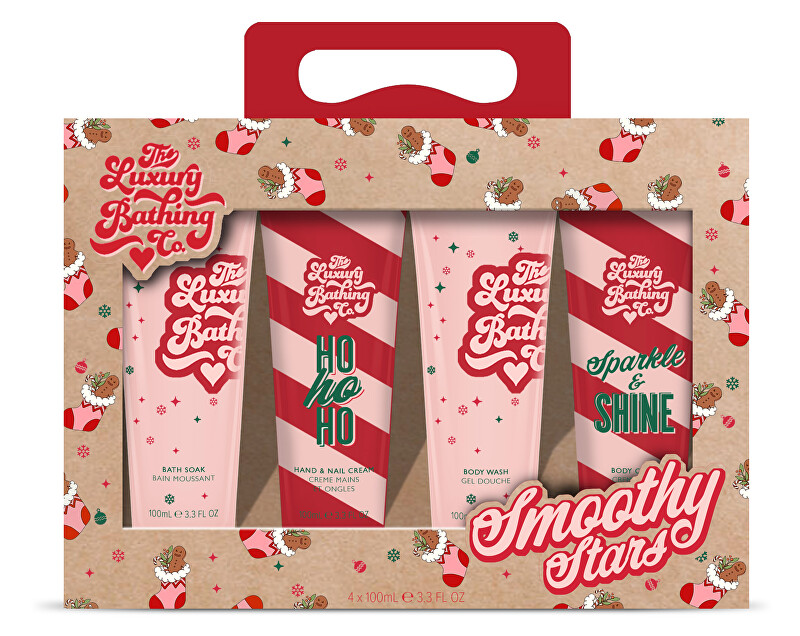 The Luxury Bathing Company Gift set of caring cosmetics Christmas sweets, Cocoa & Vanilla 4 pcs. Moterims