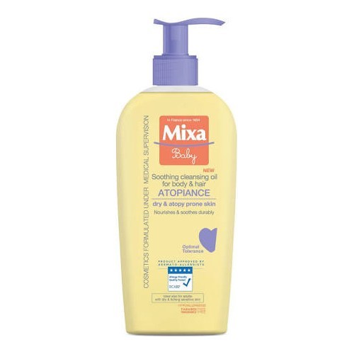 Mixa (Soothing Cleansing Oil For Body & Hair ) 250 ml 250ml Vaikams