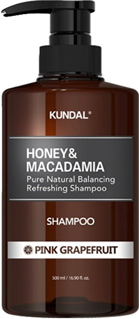 KUNDAL Natural Moisturizing Shampoo Honey & Macadamia Pink Grapefruit (Nature Shampoo) 500ml Moterims