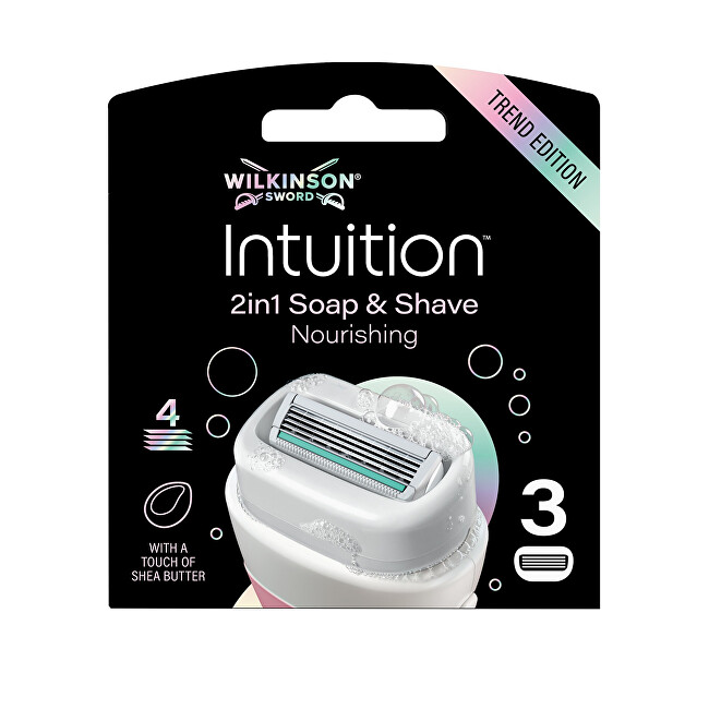 Wilkinson Sword Intuition Soap and Shave Nourishing Replacement Heads 3 pcs skustuvo galvutė