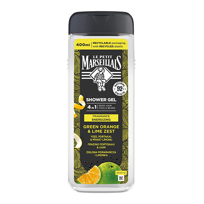 Le Petit Marseillais Shower gel 4in1 Green Orange & Lime Zest 400 ml 400ml Vyrams