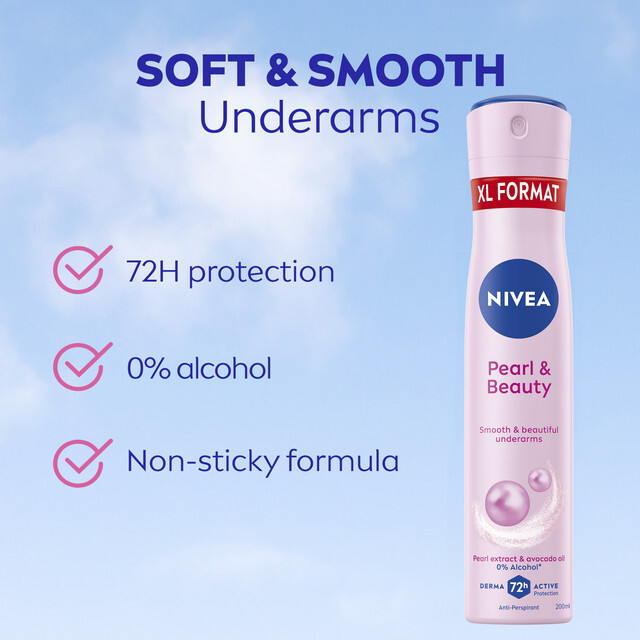 Nivea Antiperspirant spray Pearl & Beauty (Antiperspirant) 200 ml 200ml dezodorantas