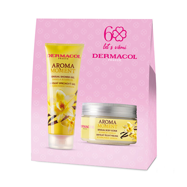 Dermacol Aroma Moment Vanilla Bath Care Set - D&aacute;rkov&aacute; sada Vonios ir du&scaron;o priemonė Moterims