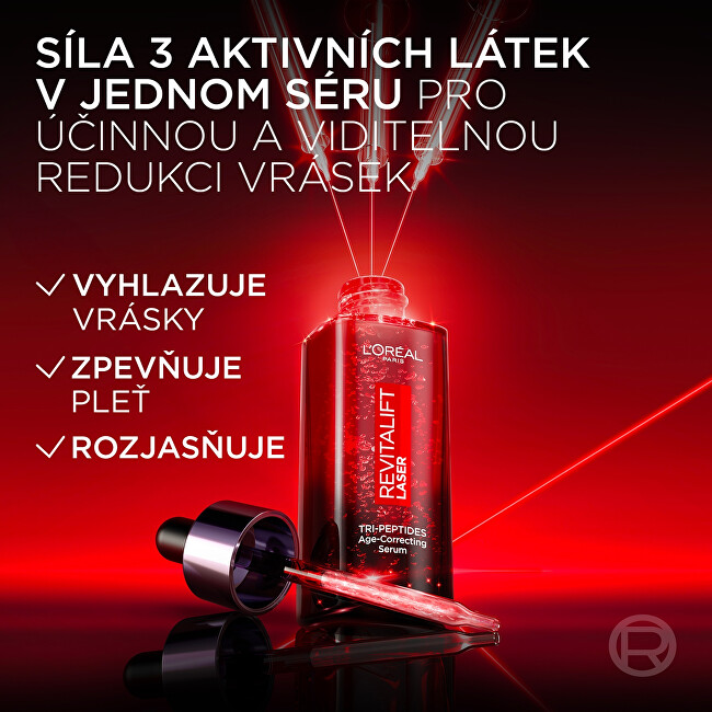 L'Or&eacute;al Paris Revitalift Laser Anti-Wrinkle Serum (Age-Corrrecting Serum) 50 ml 50ml vietinės priežiūros priemonė
