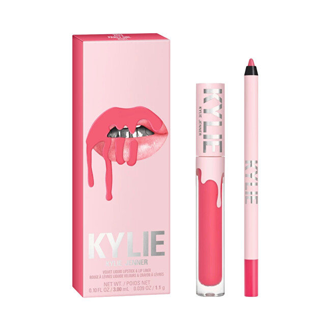 Kylie Cosmetics Set Velvet Liquid Lipstick + Lip Liner 405 Red Velvet Moterims