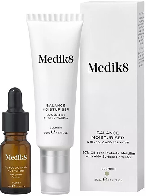 Medik8 Kr&eacute;m pro problematickou pleť Balance Moisturiser & Glycolic Acid Activator (Surface Perfector) 50 ml 50ml Moterims