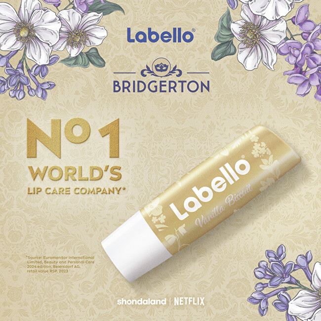 Labello Bridgerton Vanilla Biscuit Lip Balm 4.8 g lūpų balzamas