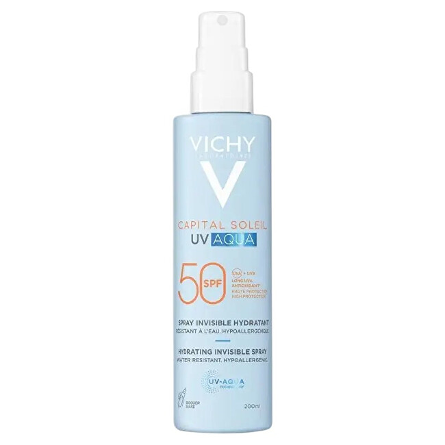 Vichy Invisible sunscreen spray SPF 50 UV Aqua Invisible Spray 200 ml 200ml