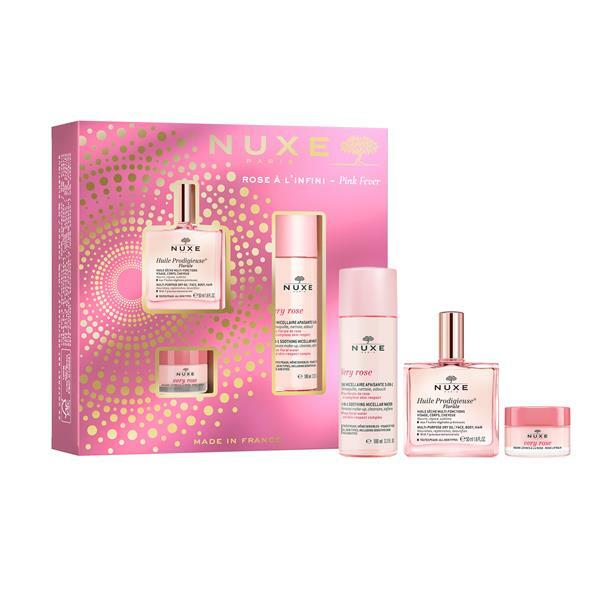 Nuxe Pink Fever skin care gift set Moterims