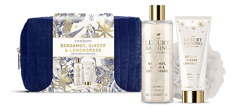 The Luxury Bathing Company Body care gift set in a cosmetic bag Bergamot, Ginger & Lemongrass 3 pcs Unisex