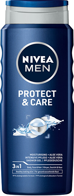 Nivea Men Protect & Care men&acute;s shower gel 2 x 500 ml 500ml Vyrams