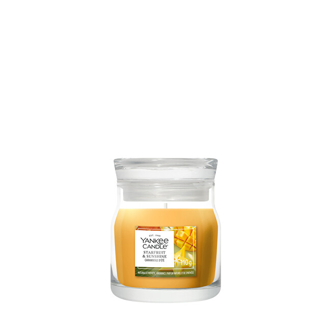 Yankee Candle Signature scented candle glass small Starfruit & Sunshine 110 g kvepianti žvakė