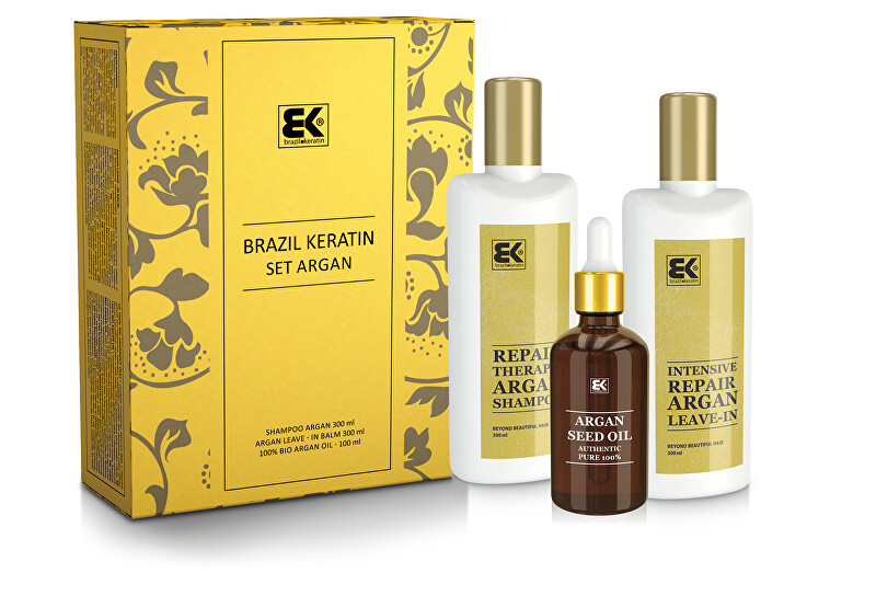 Brazil Keratin Gift set for dry and damaged hair Argan Moterims