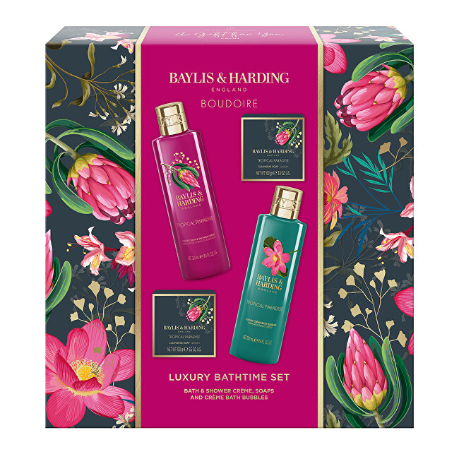 Baylis & Harding Boudoire Gift Set - Tropical Paradise 4 pcs Moterims