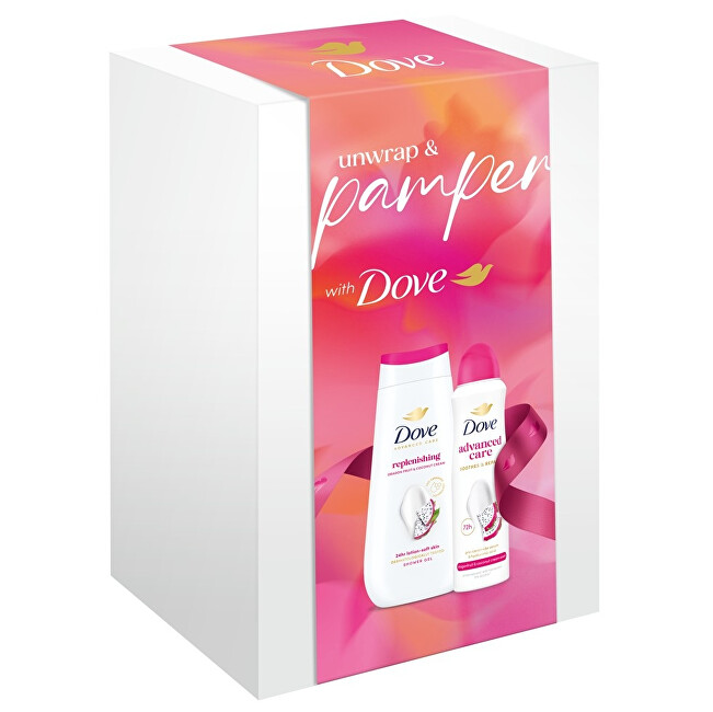 Dove Unwrap & Pamper Set - D&aacute;rkov&aacute; sada Vonios ir du&scaron;o priemonė Moterims