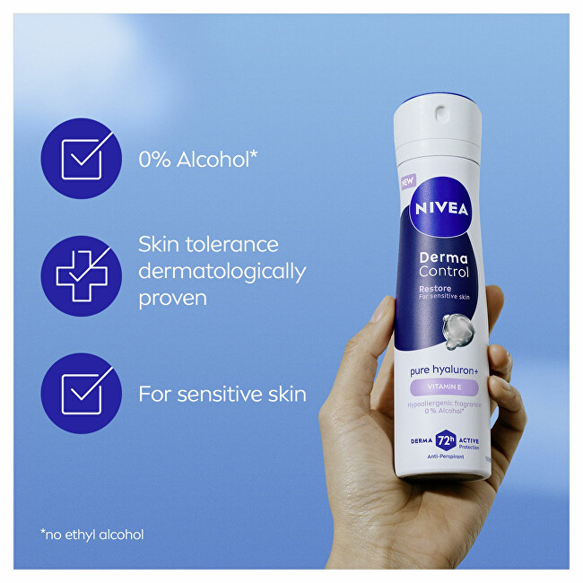 Nivea Antiperspirant spray for sensitive skin Derma Control Restore (Antiperspirant) 150 ml 150ml dezodorantas