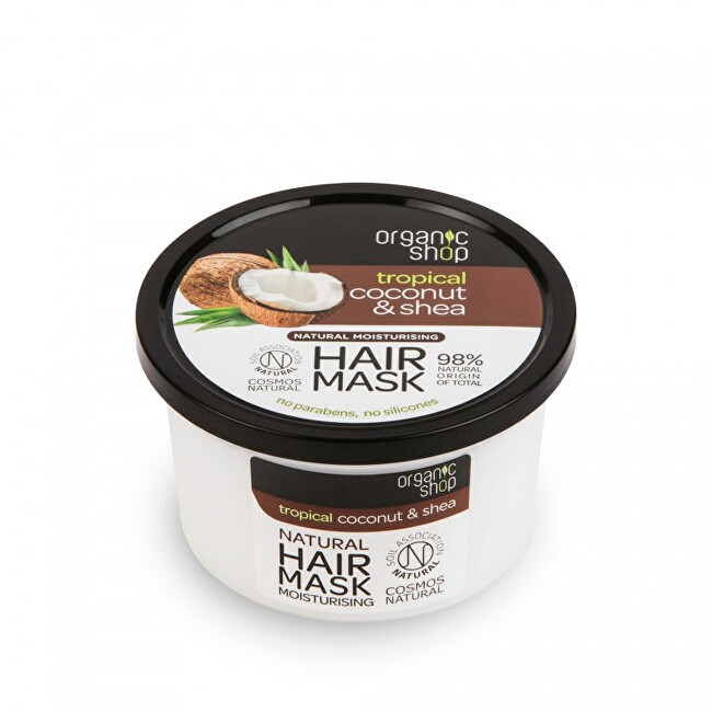 Organic Shop Tropical Coconut & Shea Moisturizing Hair Mask (Hair Mask Moisturising) 250 ml 250ml Moterims