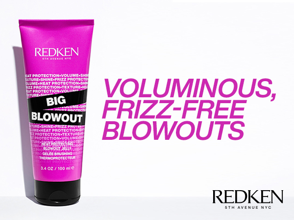 Redken Hair gel for instant volume and shine Big Blowout (Heat Protecting Jelly Serum) 100 ml 100ml plaukų apsauga nuo kar&scaron;čio