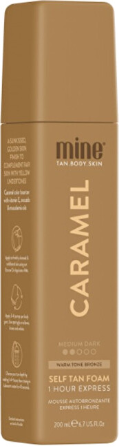 MineTan Self-tanning foam with golden effect Caramel (Self Tan Foam) 200 ml 200ml savaiminio įdegio kremas