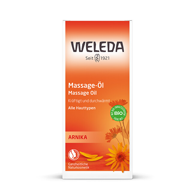 Weleda Massage oil with arnica 200ml kojų priežiūros priemonė
