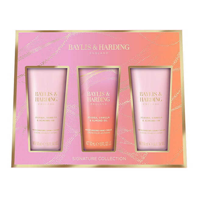 Baylis & Harding Gift set Jojoba, Vanilla & Almond oil 3 &times; 50 ml 50ml Moterims