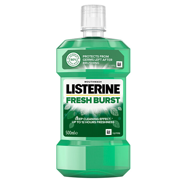 Listerine Fresh Burst anti-plaque mouthwash 500ml Dantų emalį stiprinanti priemonė