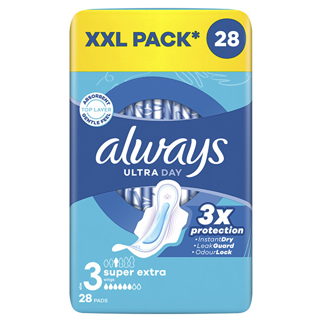 Always Ultra Day Super Extra Quatro sanitary napkins 28 pcs Moterims
