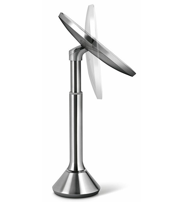 Simplehuman Mirror with touch control of light intensity Dual Light stainless steel veidrodis