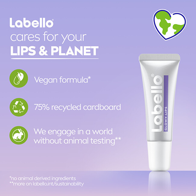 Labello Glowy Lips nourishing lip balm 10 ml 10ml lūpų balzamas