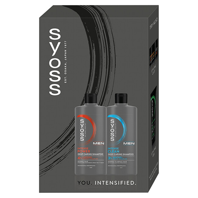 Syoss Men Intense Box - D&aacute;rkov&aacute; sada Plaukų &scaron;ampūnas Vyrams