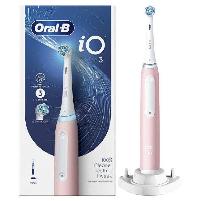 Oral B Electric toothbrush Series iO 3 Blush Pink Moterims
