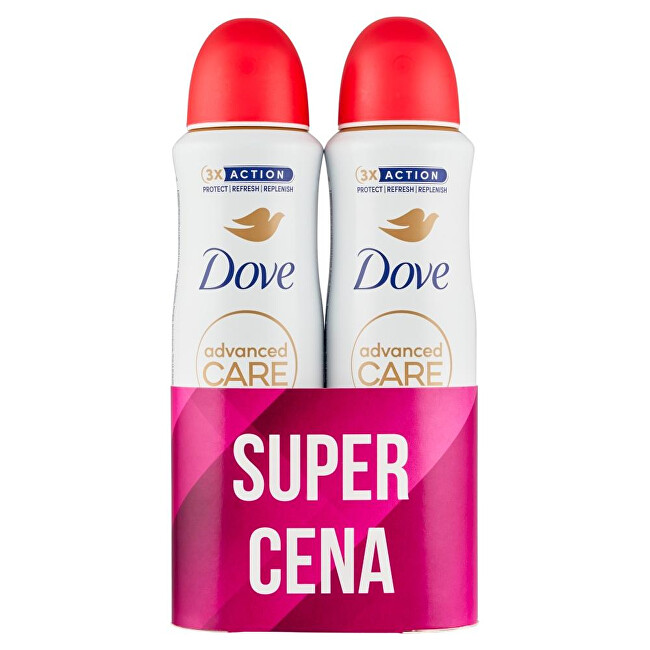 Dove Advanced Care Peach Antiperspirant Set 2 x Dezodorantas Dezodorantas ir antiperspirantas Moterims