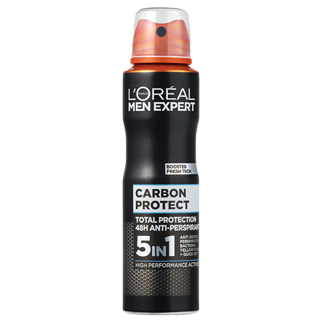L´Oréal Paris Antiperspirant spray for men Carbon Protect 5in1 150 ml 150ml Vyrams