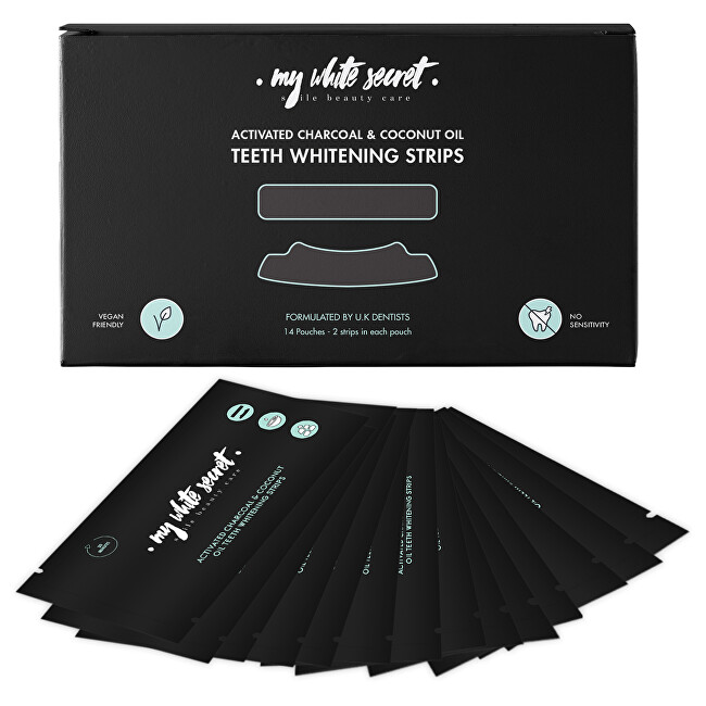 My White Secret Whitening Strips 14 pcs dantų balinimui