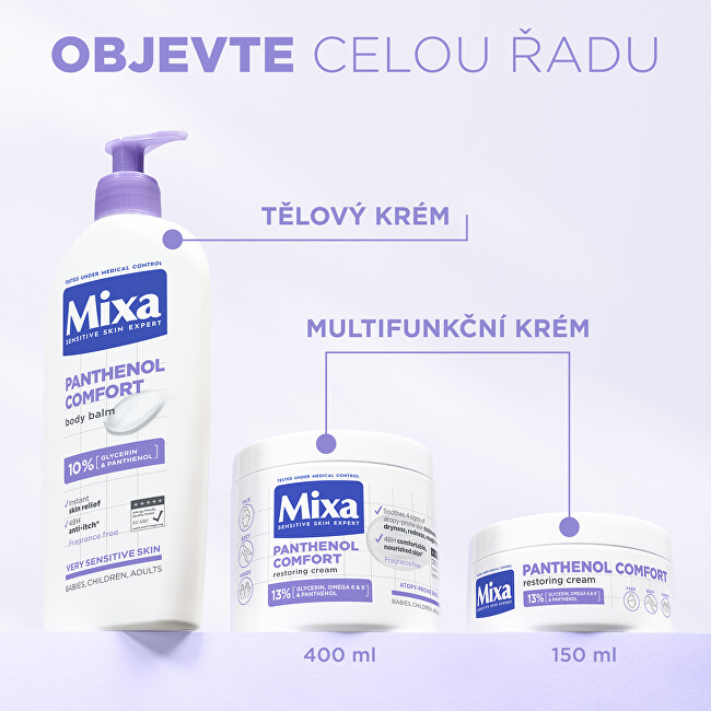 Mixa Restoring body care for atopy-prone skin Panthenol Comfort (Restoring Cream) 150 ml 150ml Moterims