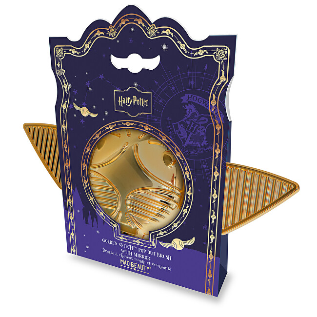Mad Beauty Harry Potter hairbrush with mirror plaukų &scaron;epetys
