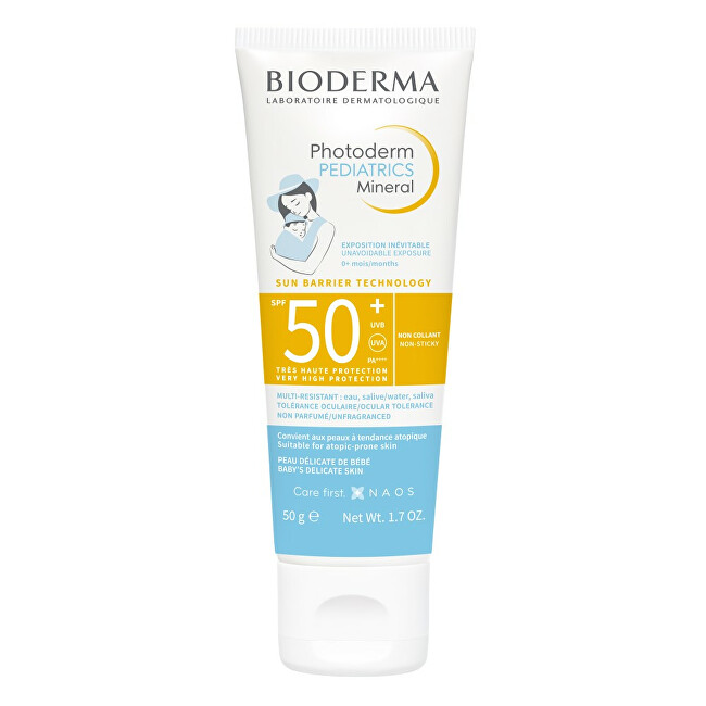 BIODERMA Photoderm Pediatrics Mineral SPF 50+ - Kr&eacute;m na opalov&aacute;n&iacute; 50.0g savaiminio įdegio kremas