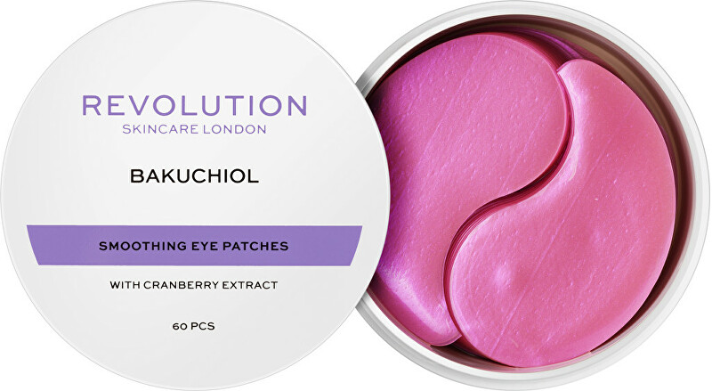 Revolution Skincare Pearlescent Purple Bakuchiol ( Smooth ing Eye Patches) 60 pcs vietinės priežiūros priemonė