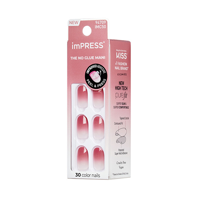 Kiss Self-adhesive nails imPRESS Color Nails (Beat The Heat) 30 pcs priemonė nagams