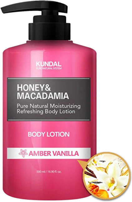 KUNDAL Nourishing Body Lotion Honey & Macadamia Amber Vanilla (Body Lotion) Kūno odos drėkinimo priemonė Moterims
